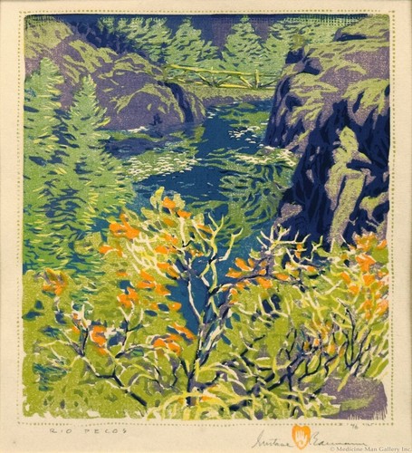 Gustave baumann rio pecos - gustave,
